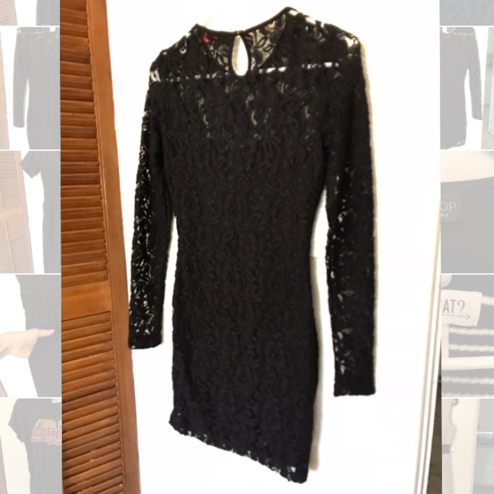 Black long sleeve Lacey dress.